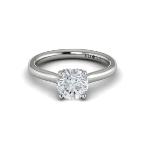 Sincerely, Springer's by Vlora 18K White Gold Round Engagement Ring Style Mounting