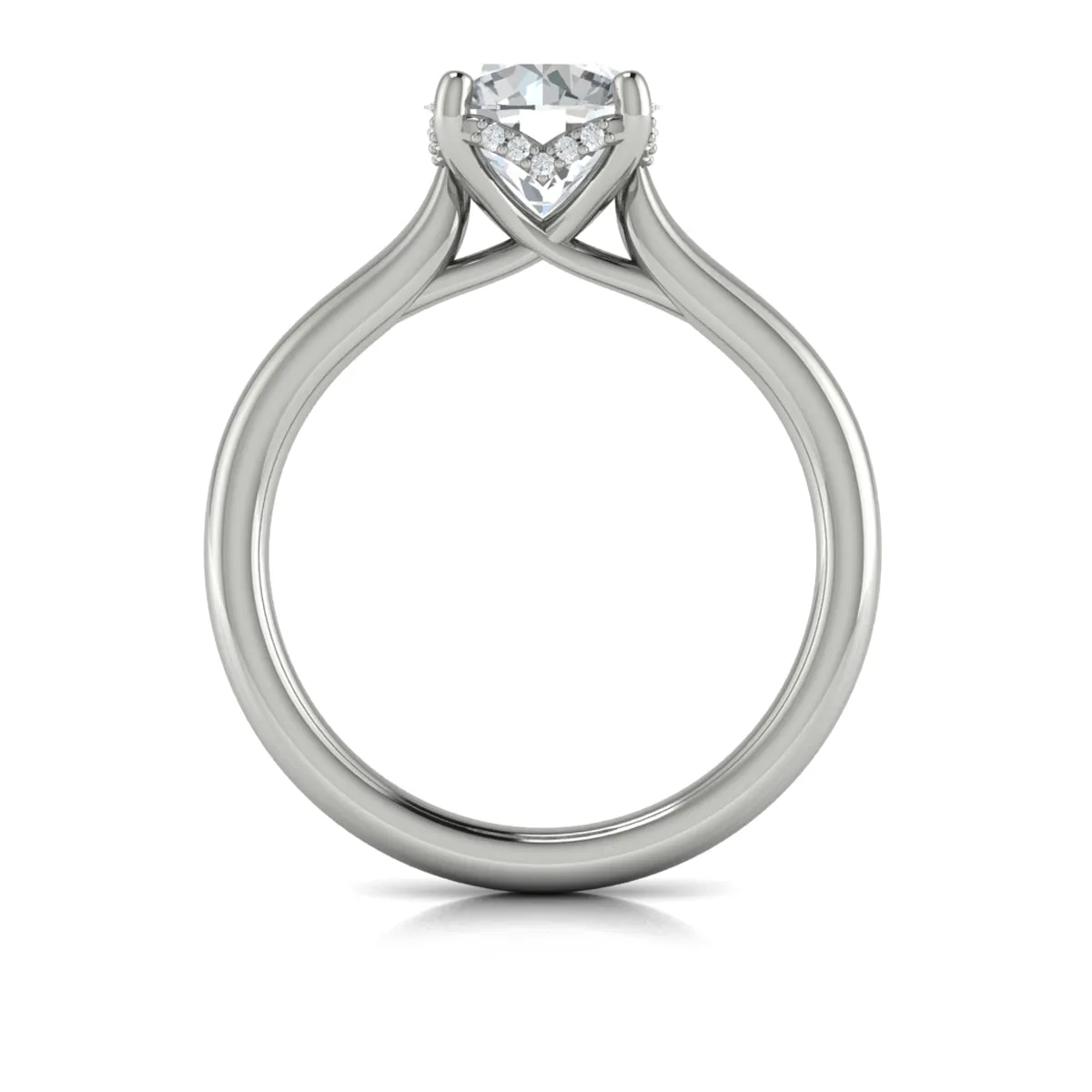 Sincerely, Springer's by Vlora 18K White Gold Round Engagement Ring Style Mounting