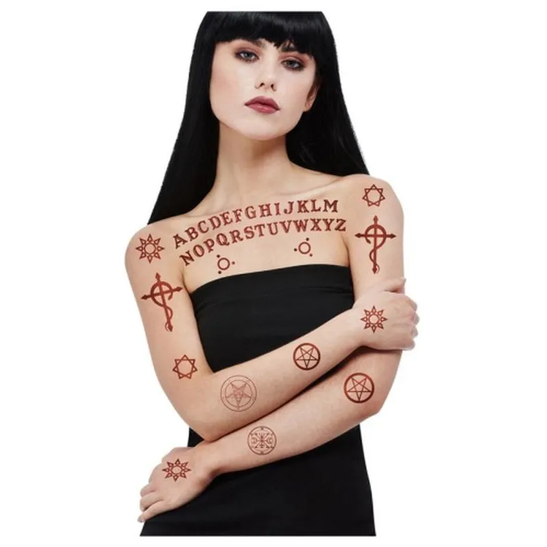 Smiffys Make Up Fx, Satanic Tattoo Transfers