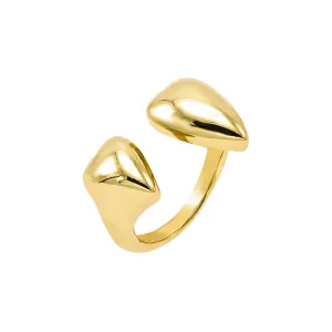 Solid Double Graduated Heart Ring