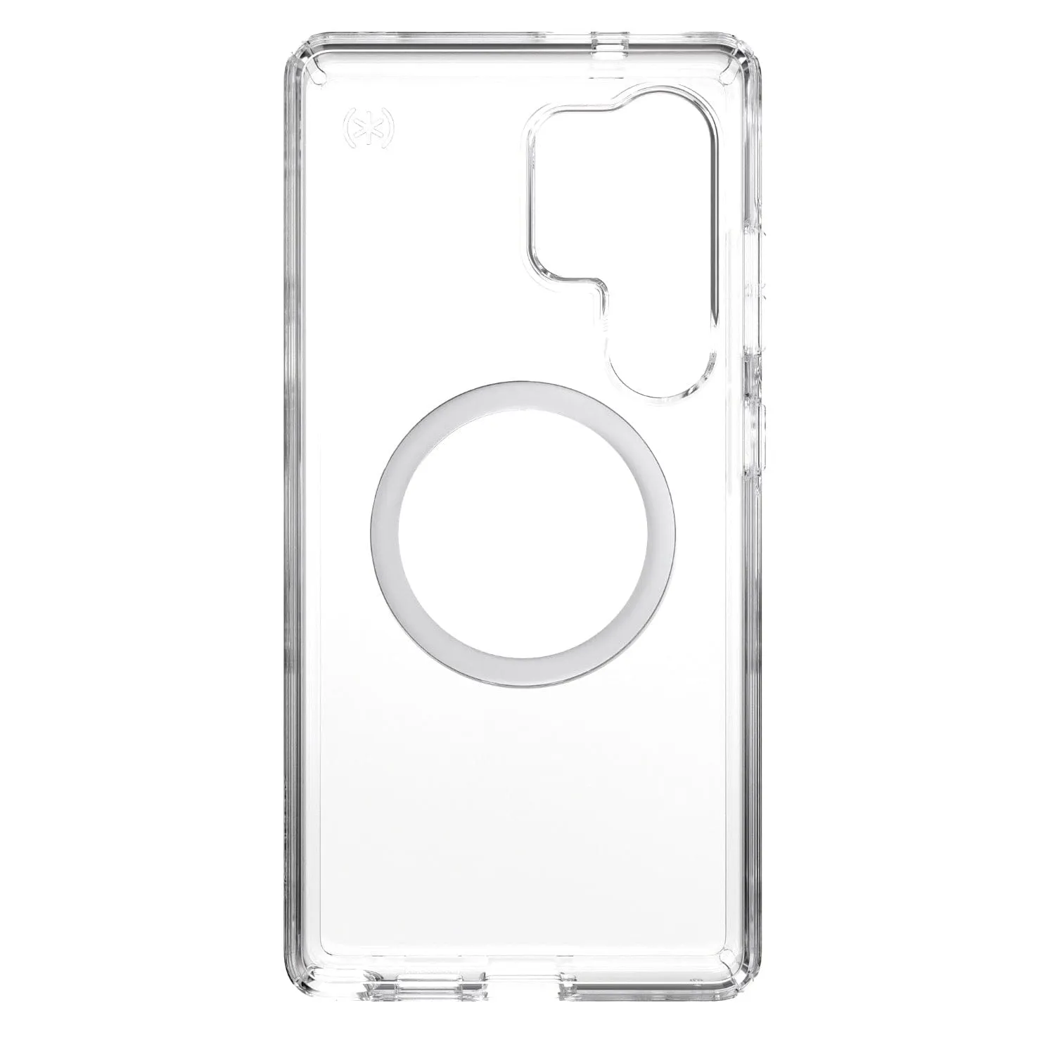Speck Presidio Perfect Clear Magnet Case for Samsung Galaxy S25 Ultra – Clear & Chrome