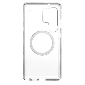 Speck Presidio Perfect Clear Magnet Case for Samsung Galaxy S25 Ultra – Clear & Chrome