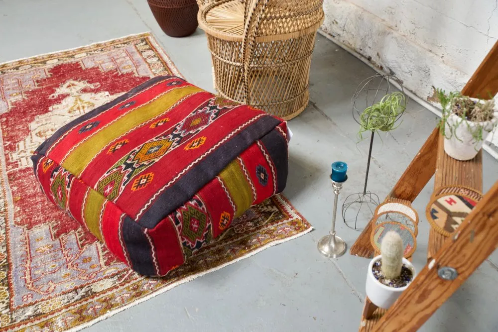 Square Kilim Floor Cushion