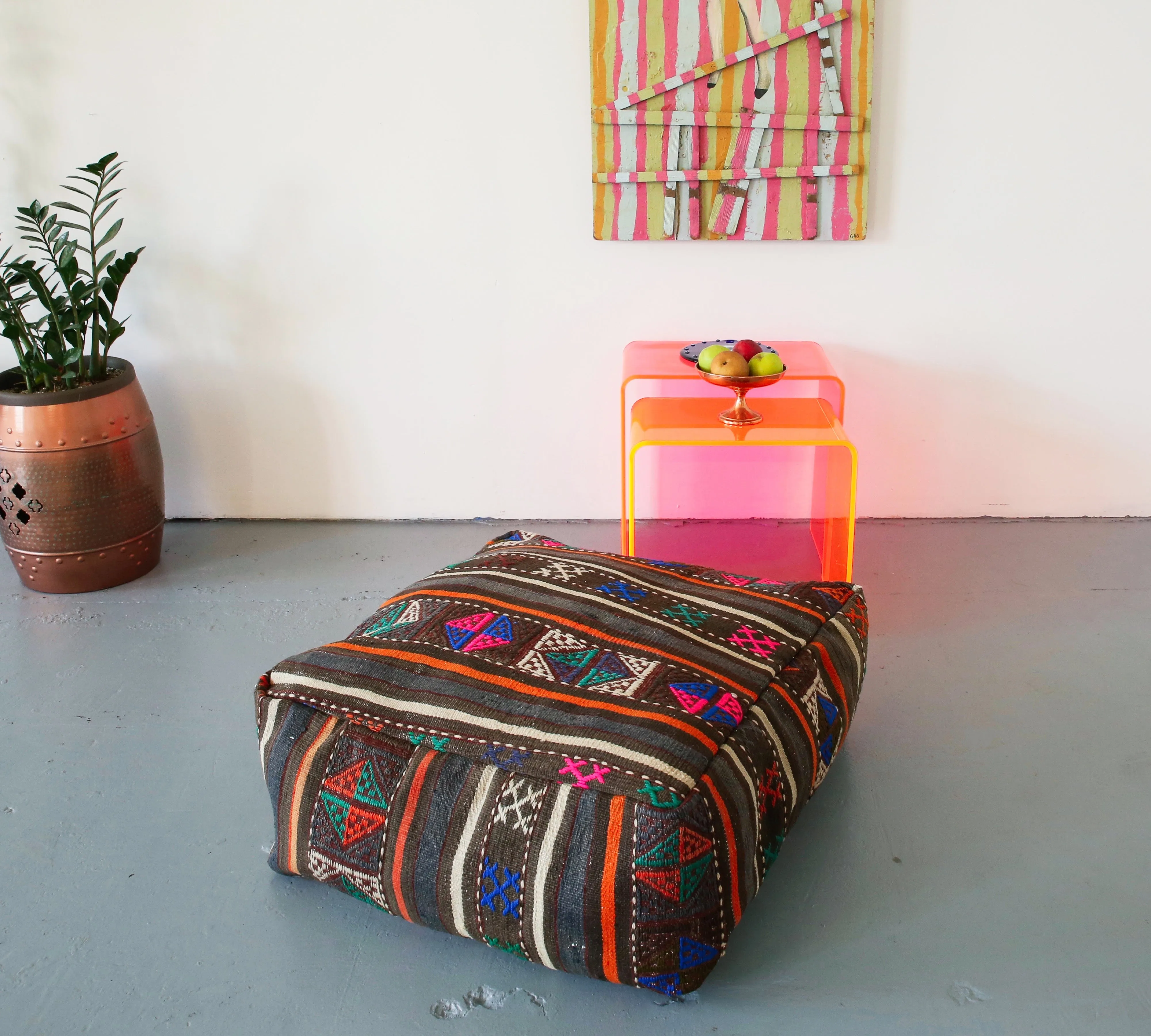 Square Kilim Floor Cushion