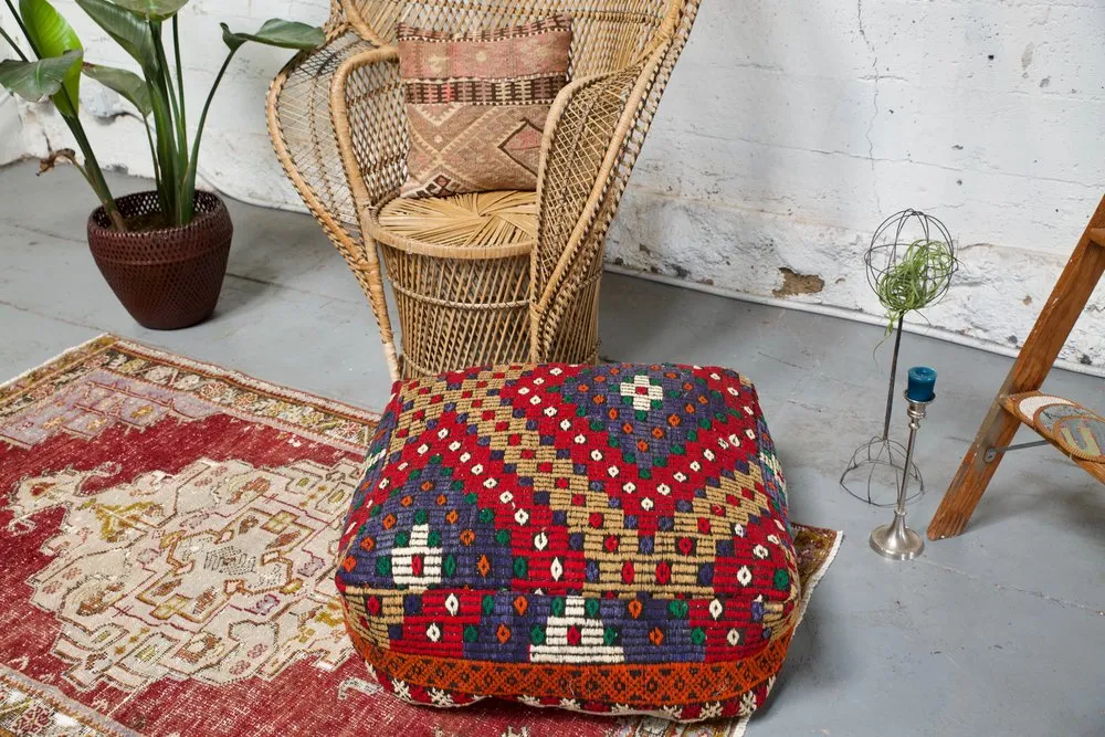 Square Kilim Floor Cushion