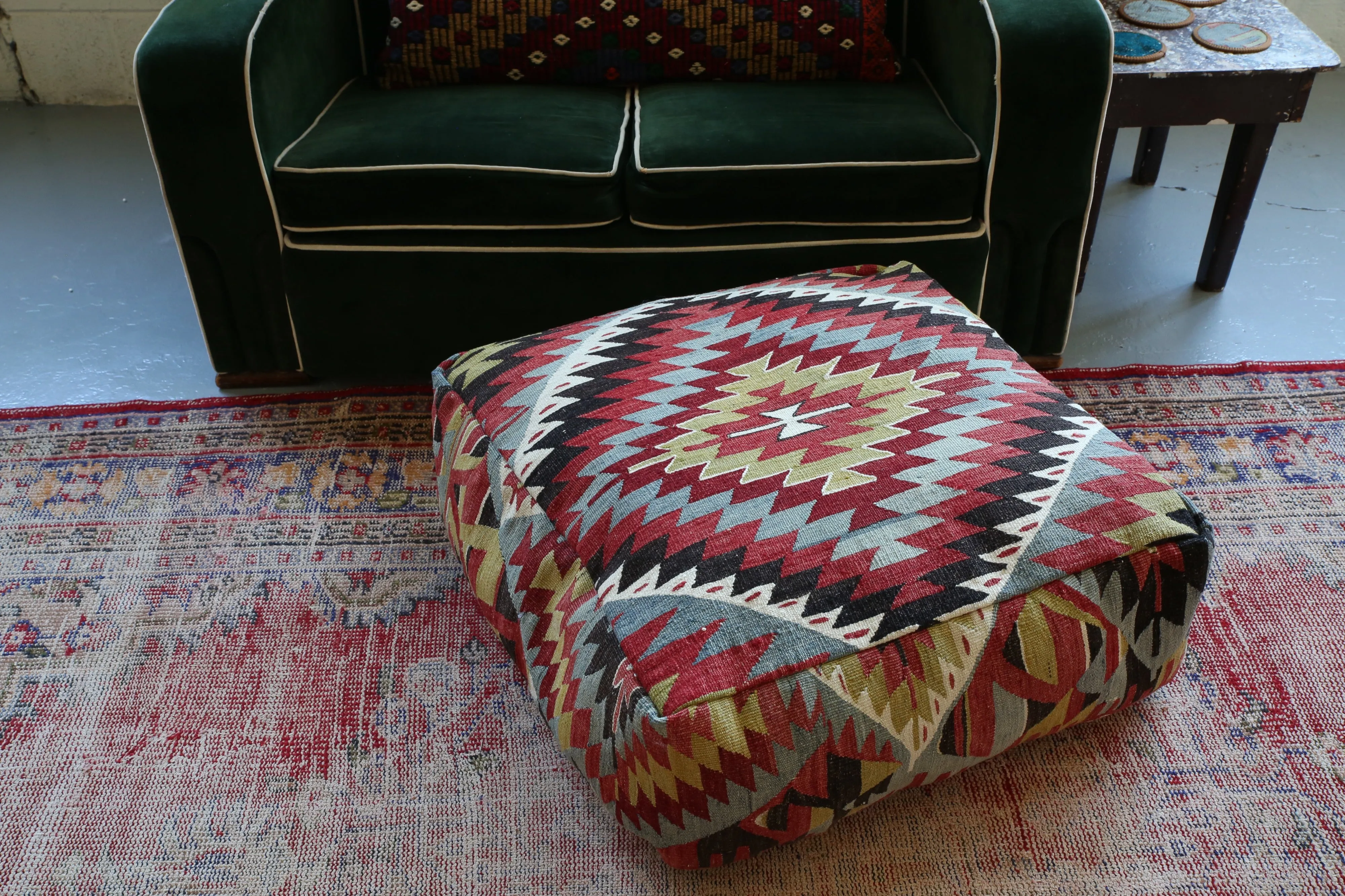 Square Kilim Floor Cushion