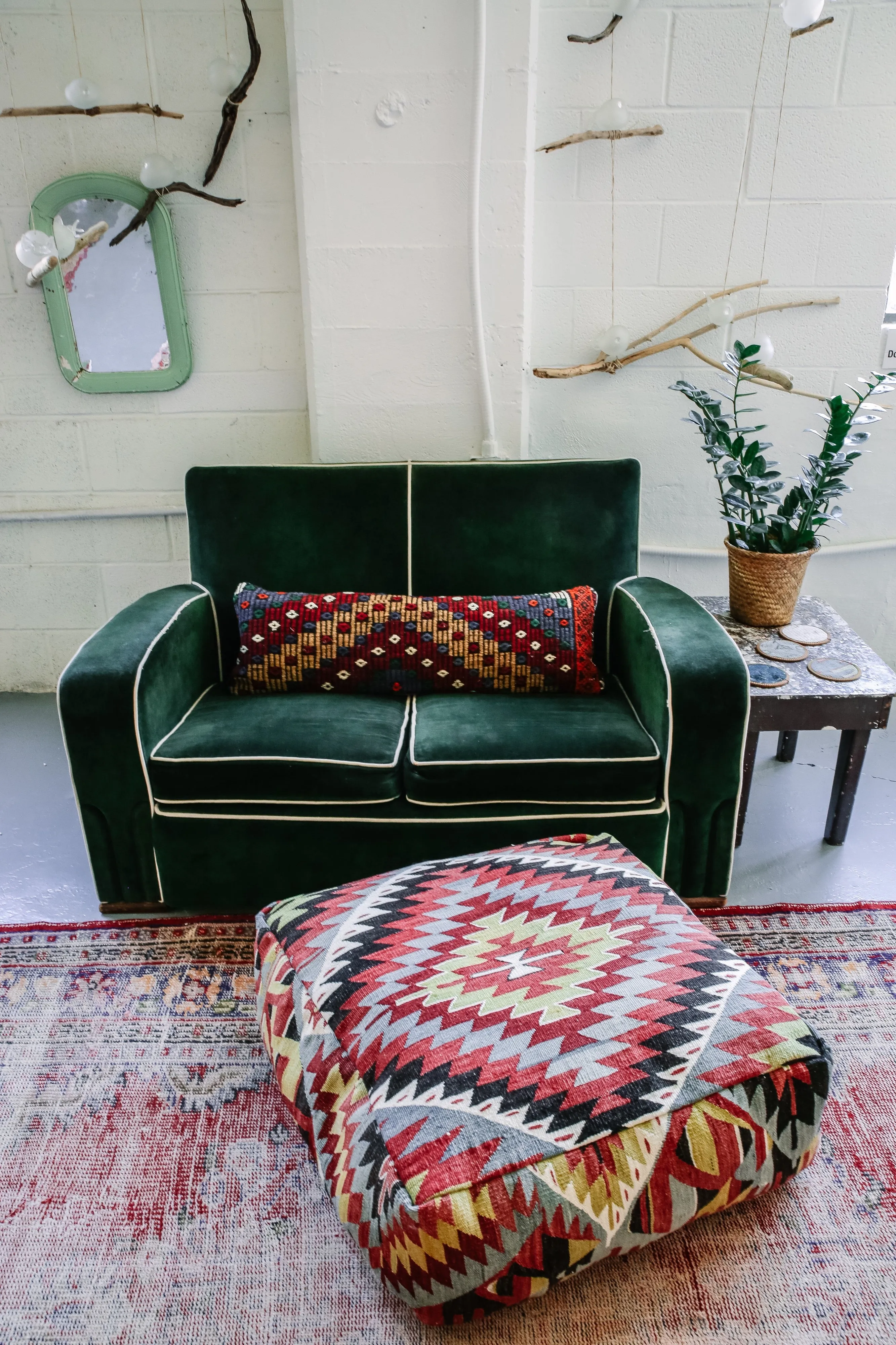 Square Kilim Floor Cushion