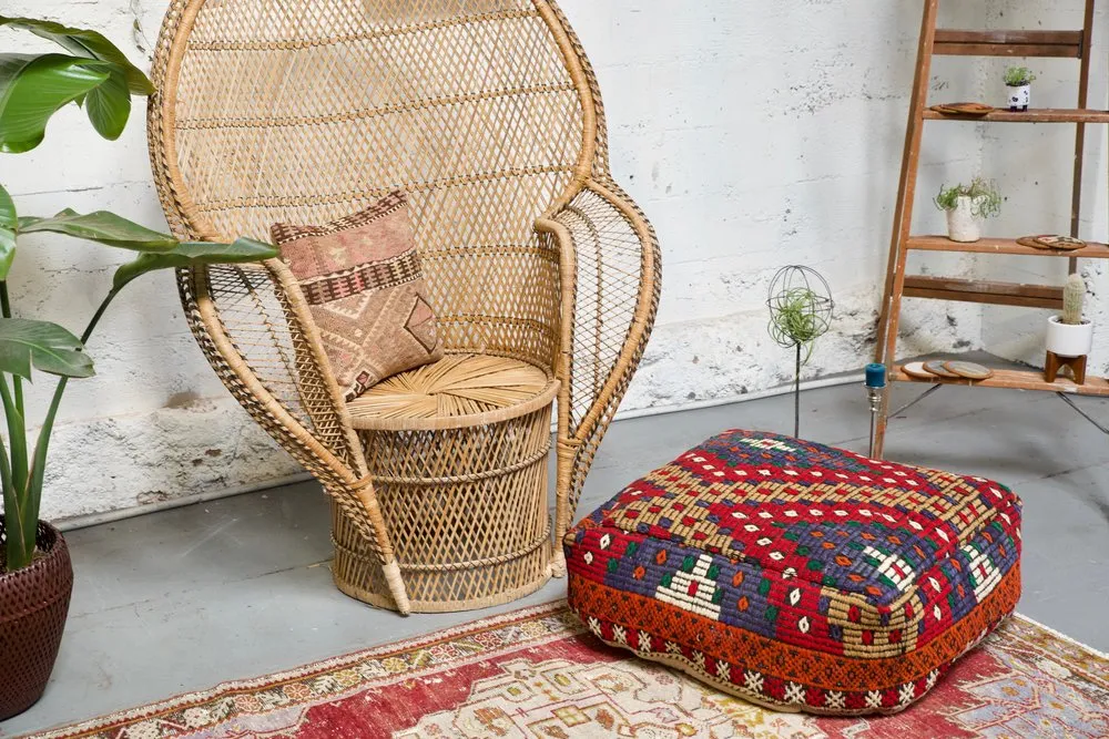 Square Kilim Floor Cushion