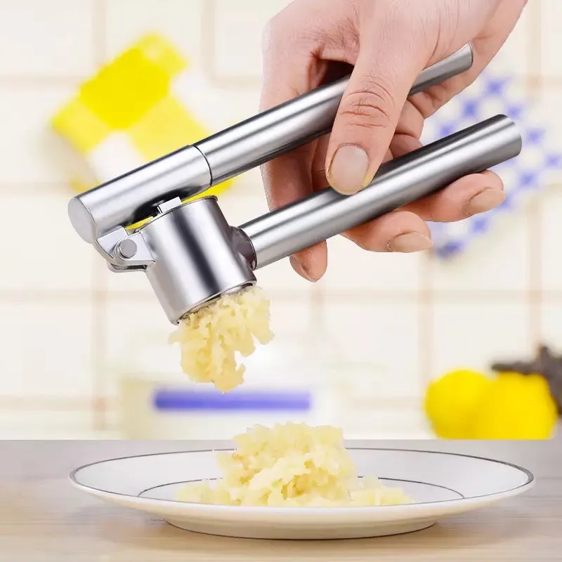 Stainless Steel Hand Squeeze Smart Innovative Garlic Crusher Tool