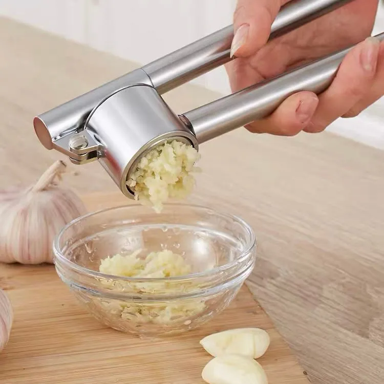 Stainless Steel Hand Squeeze Smart Innovative Garlic Crusher Tool