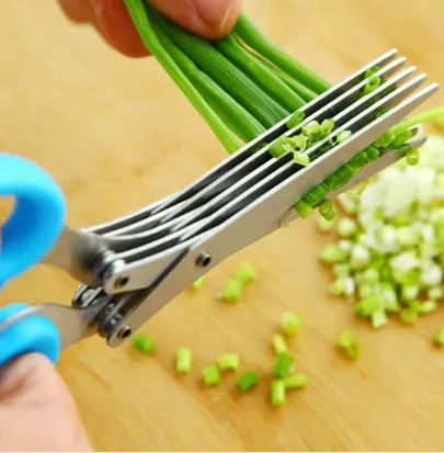 Stainless Steel Multi-function 5 Layers Kitchen Scissors