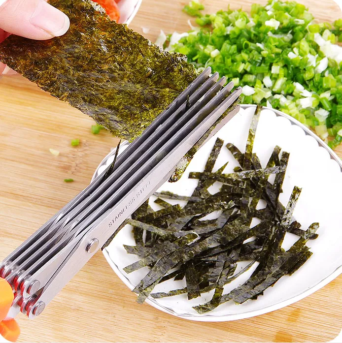 Stainless Steel Multi-function 5 Layers Kitchen Scissors