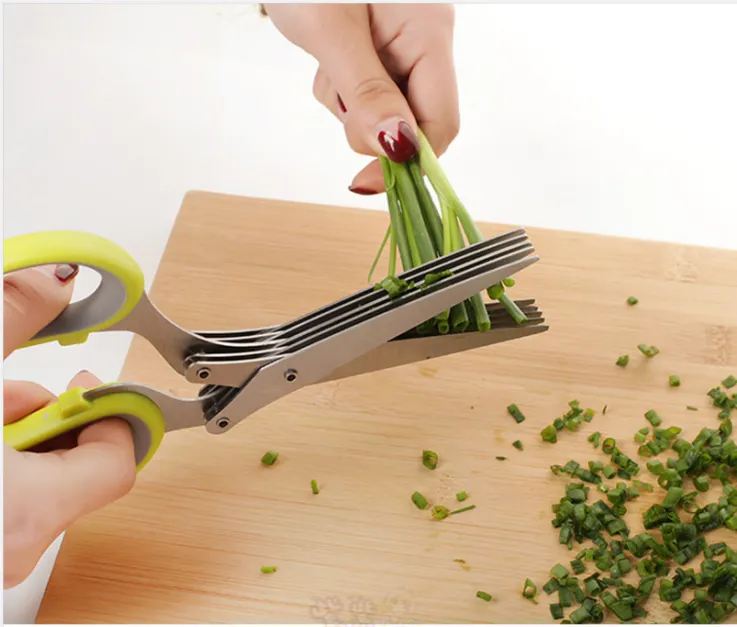 Stainless Steel Multi-function 5 Layers Kitchen Scissors