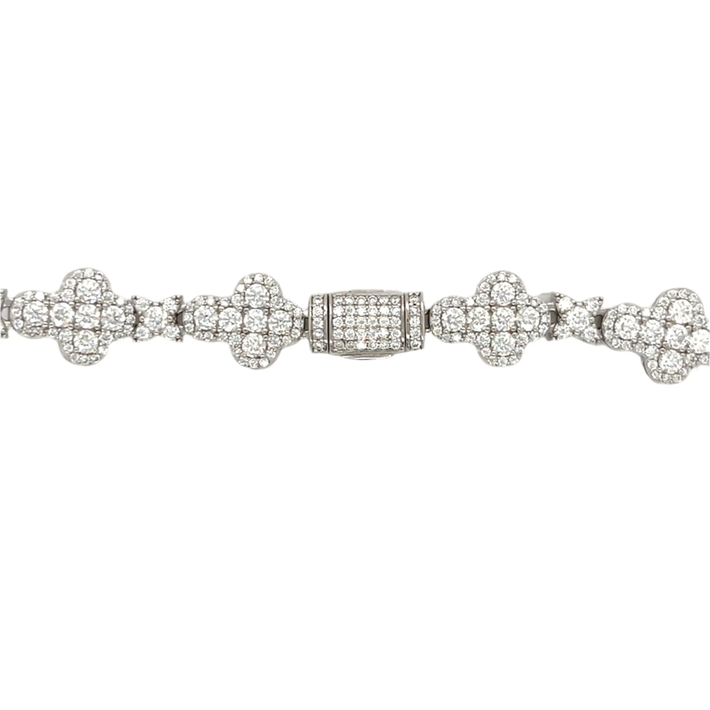 Star Cross Sterling Lab-Created Moissanite 10mm Chain Necklace - M501619
