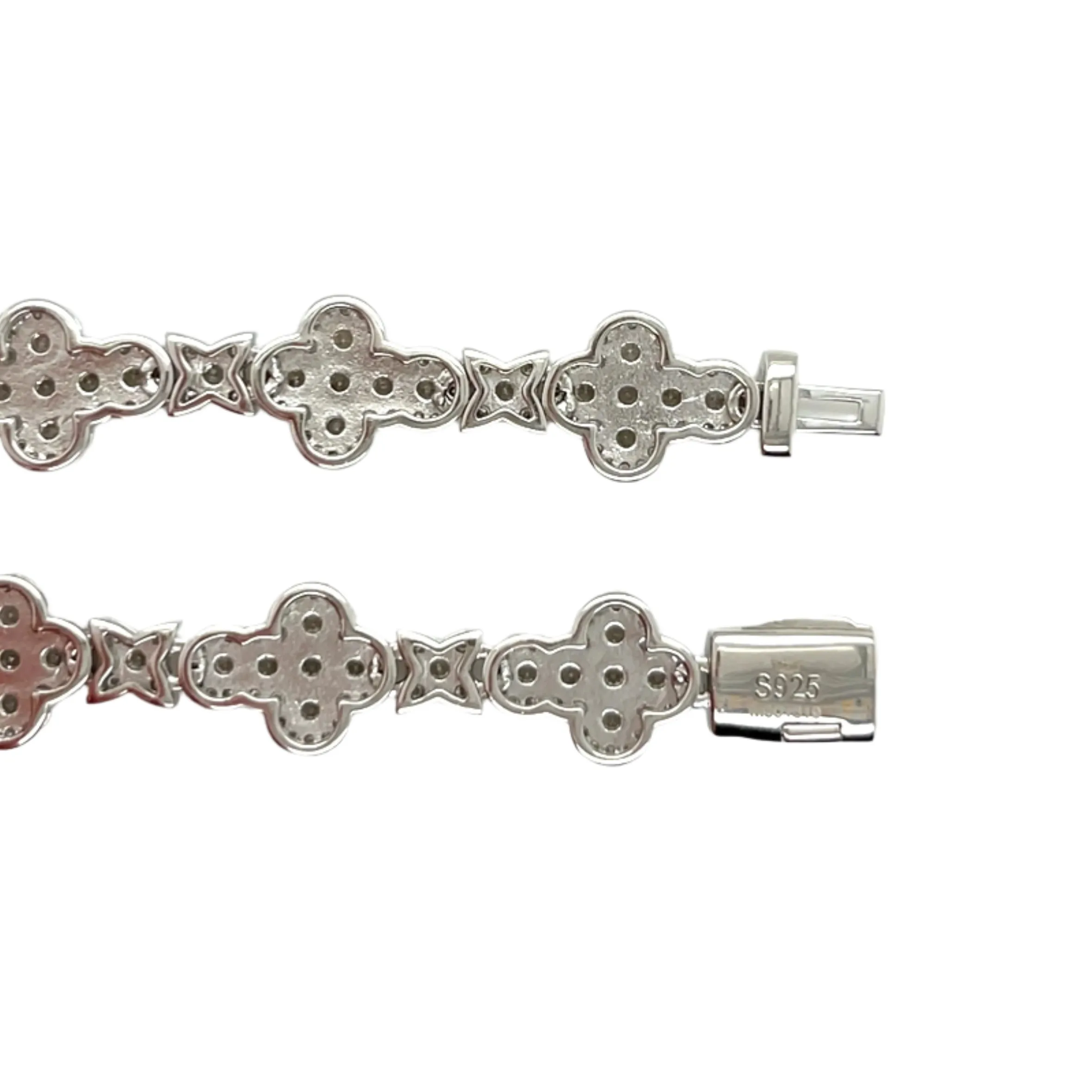 Star Cross Sterling Lab-Created Moissanite 10mm Chain Necklace - M501619