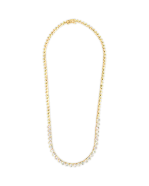 Stephanie Heart CZ Tennis Necklace