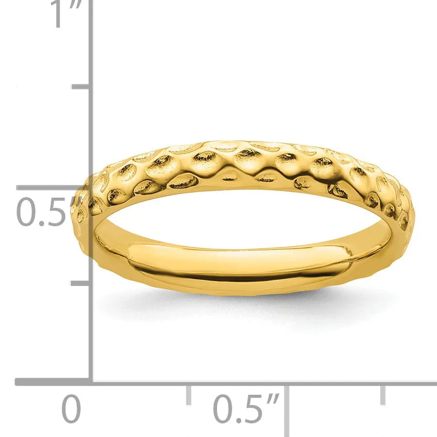 Sterling Silver Gold-Plated Ring