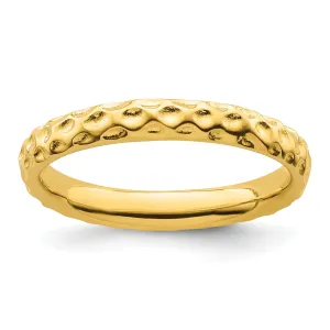 Sterling Silver Gold-Plated Ring