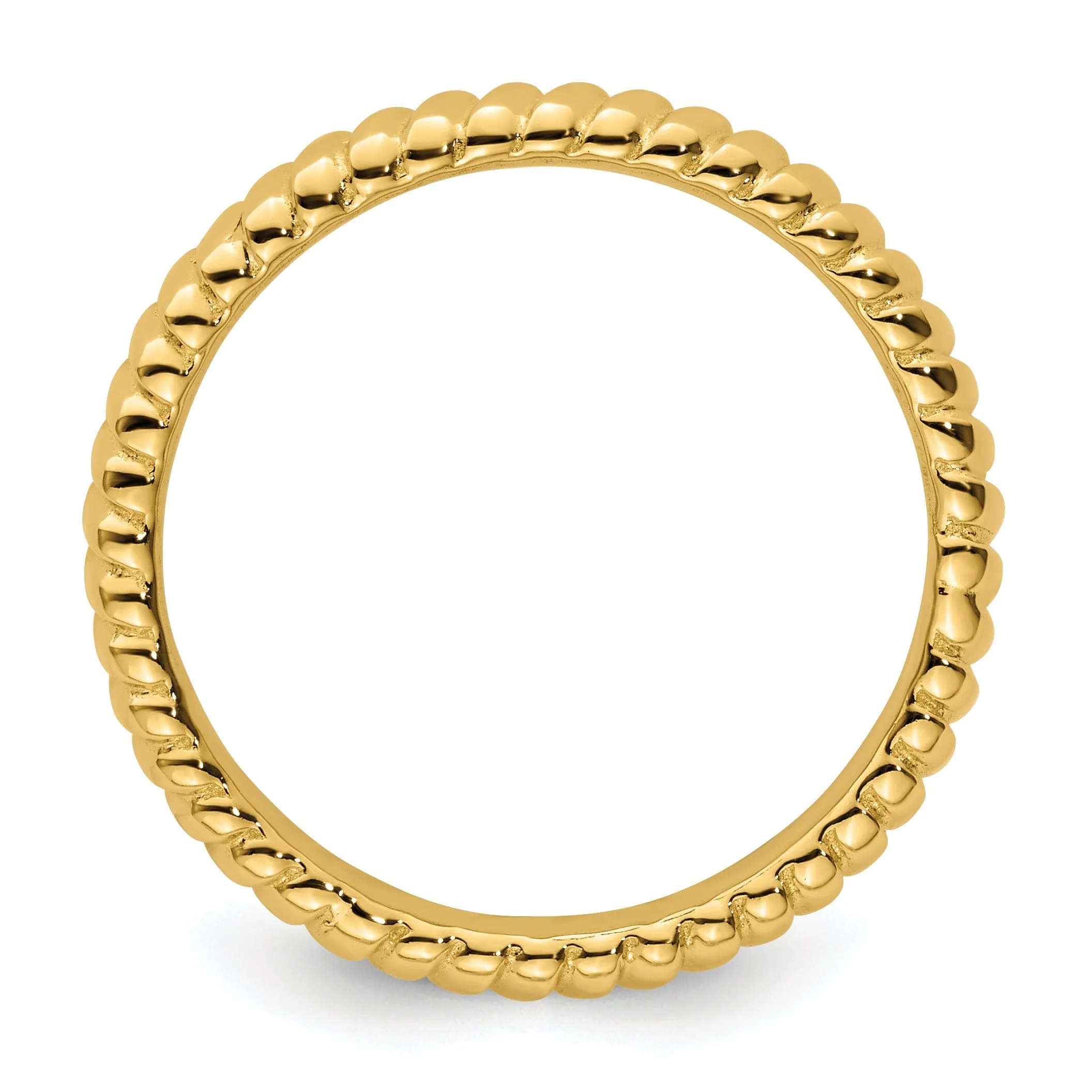 Sterling Silver Gold-Plated Ring