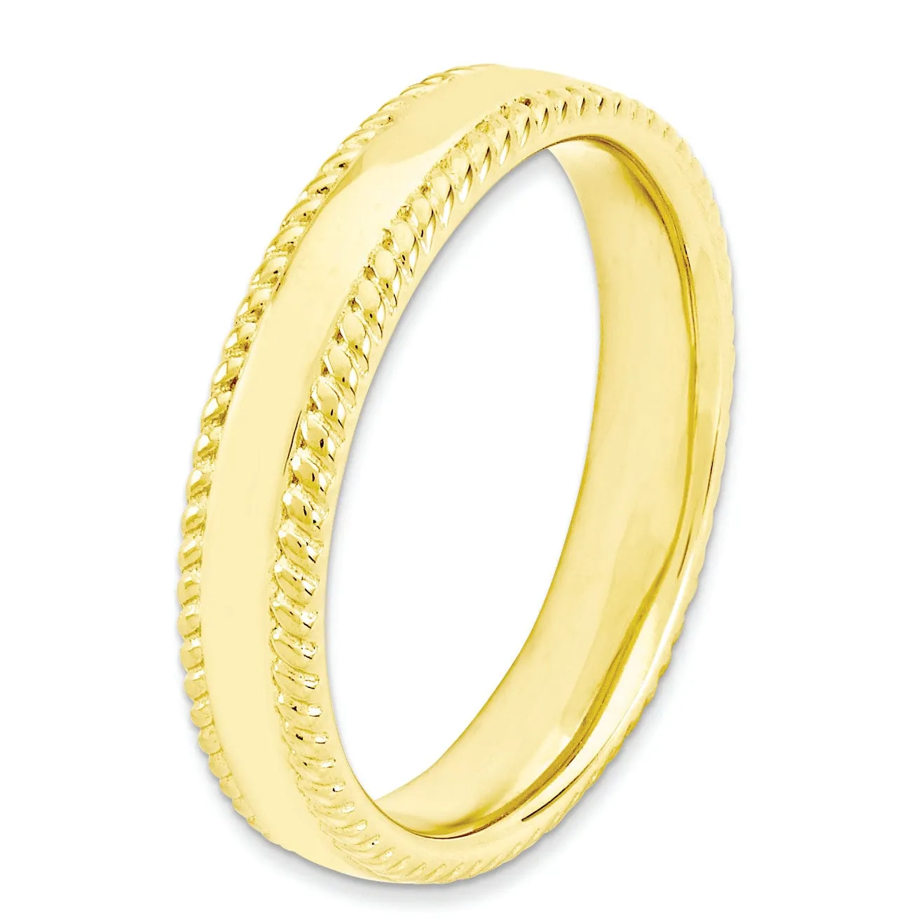 Sterling Silver Gold-Plated Ring