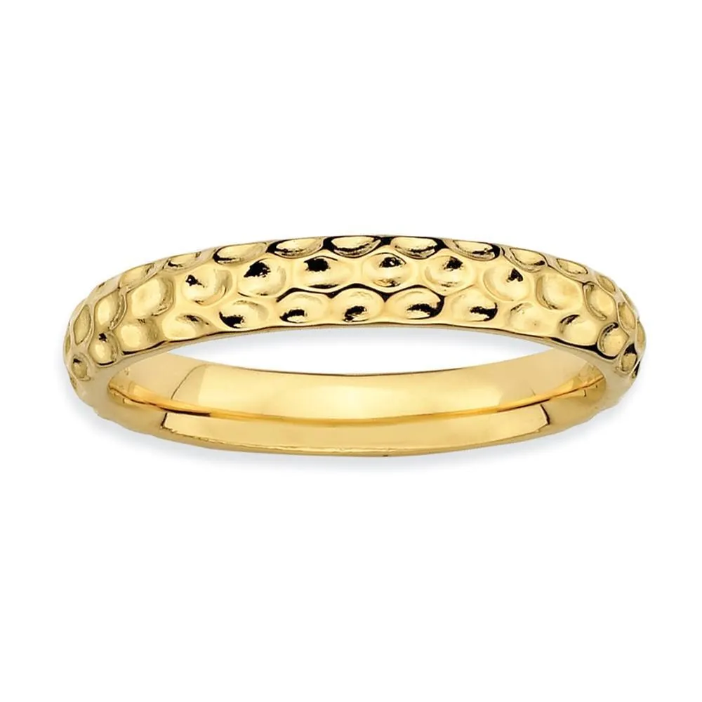 Sterling Silver Gold-Plated Ring