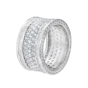 Stunning Round Cubic Zirconia Eternity Ring - C100039