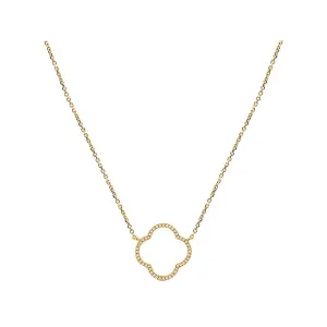 Tesoro Iconic Clover Blossom Design Diamond Necklace