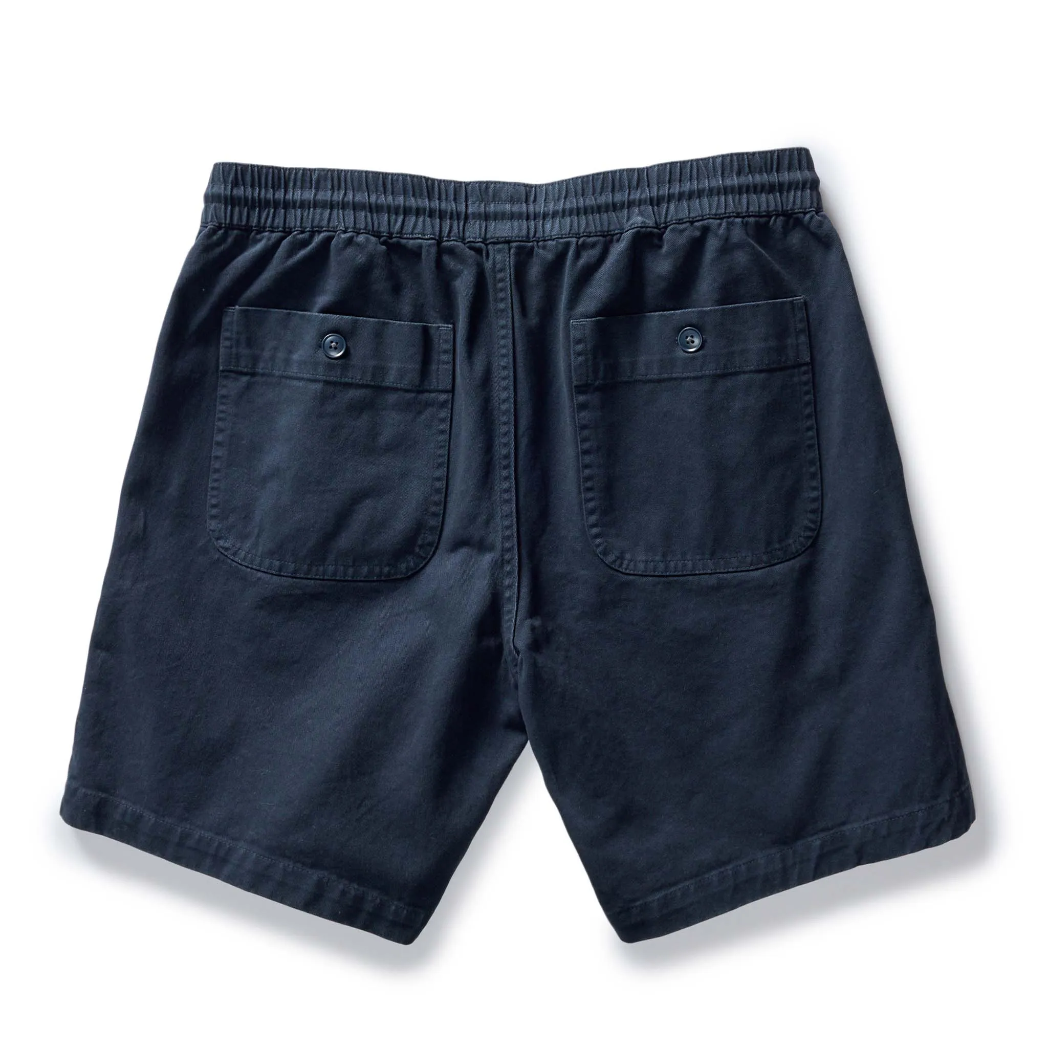 The Apres Short in Organic Dark Navy Foundation Twill