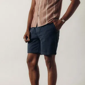 The Apres Short in Organic Dark Navy Foundation Twill