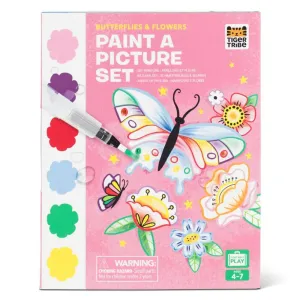 Tiger Tribe Paint-a-Picture Set, Butterflies & Flowers