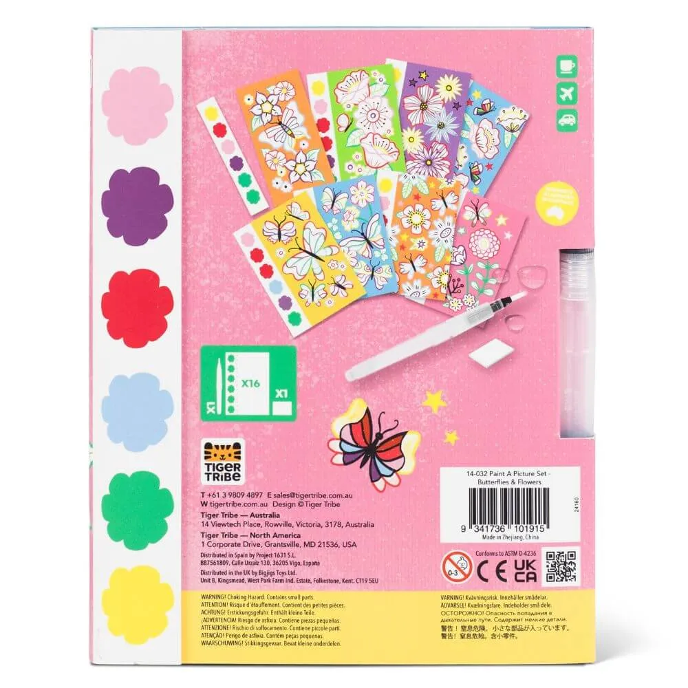 Tiger Tribe Paint-a-Picture Set, Butterflies & Flowers