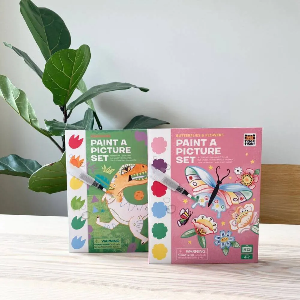 Tiger Tribe Paint-a-Picture Set, Butterflies & Flowers
