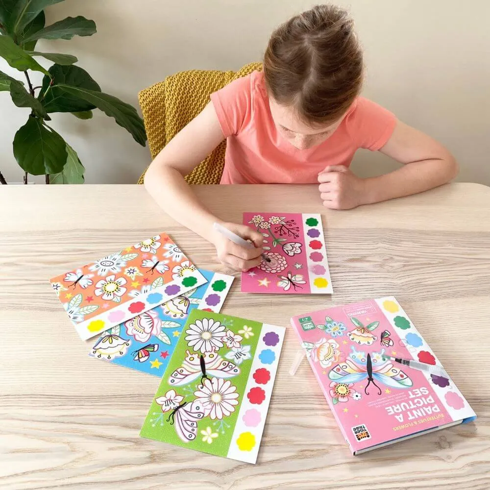 Tiger Tribe Paint-a-Picture Set, Butterflies & Flowers