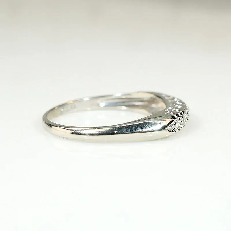Timeless 1940s Diamond & White Gold Band