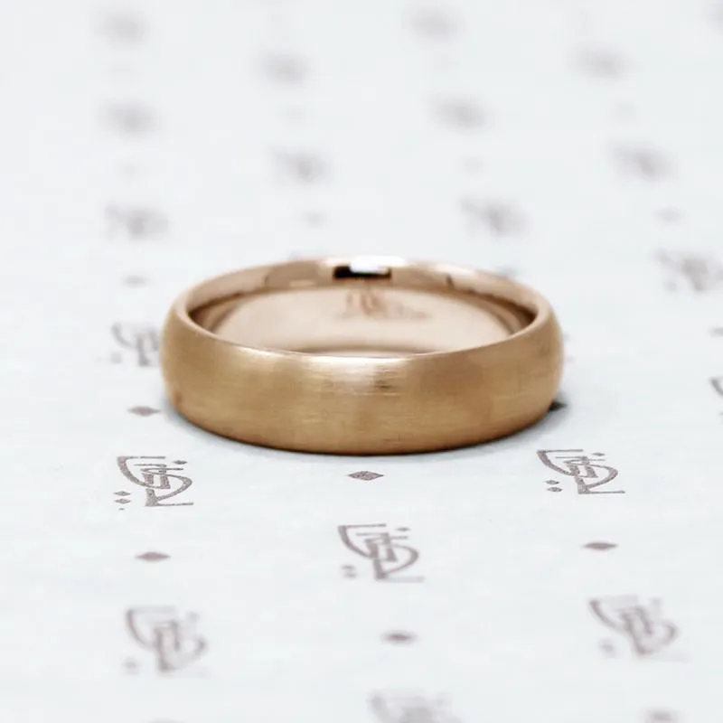Timeless Half Round Comfort Fit Wedding Band