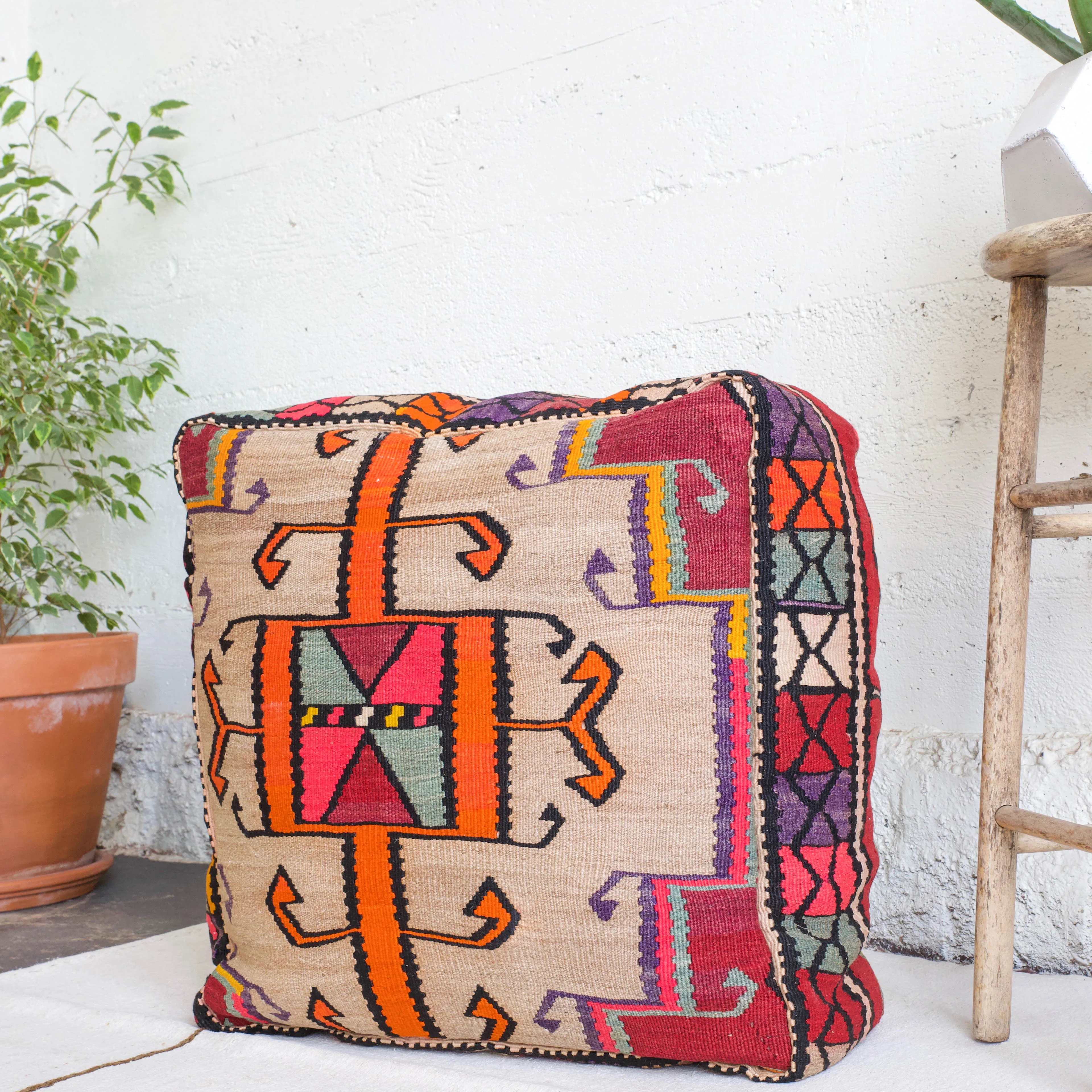 Turkish Kilim Floor Cushion