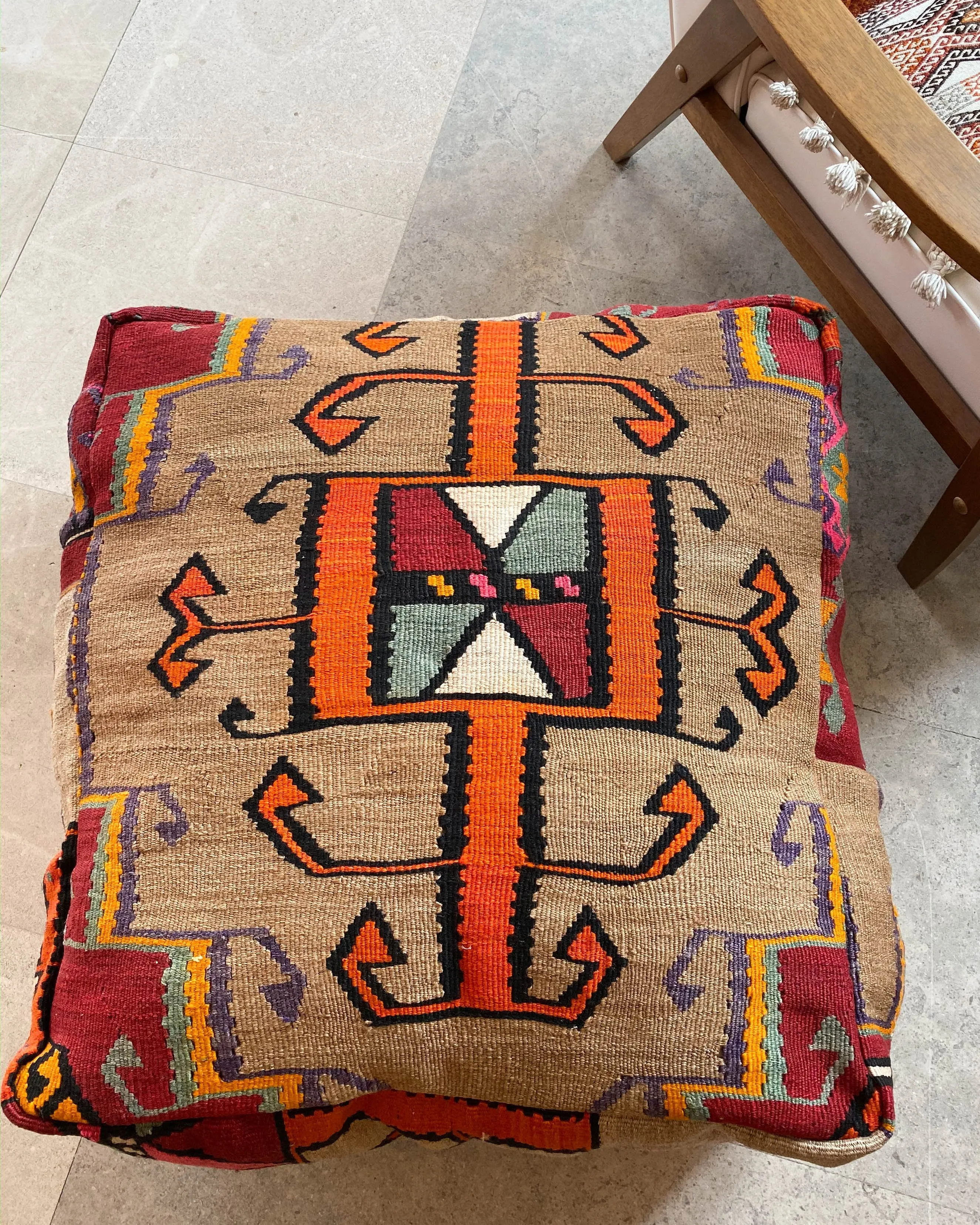 Turkish Kilim Floor Cushion