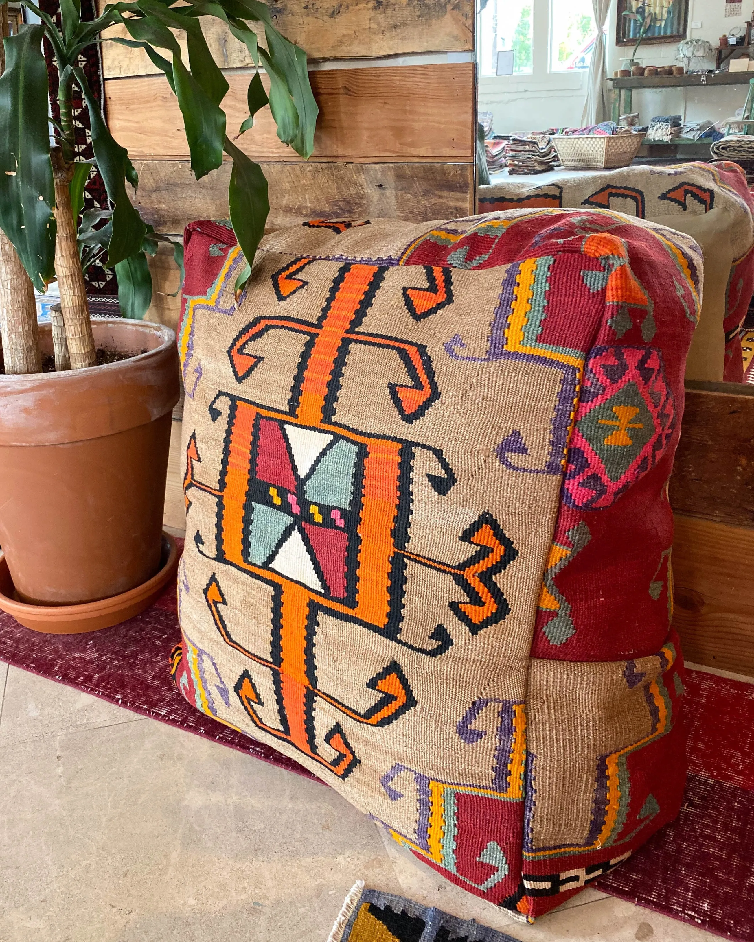 Turkish Kilim Floor Cushion
