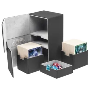 Twin Flip'n'Tray Deck Case - XenoSkin Standard 200  Black