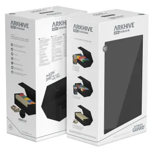 Ultimate Guard Arkhive Flip Case 800  Standard Size XenoSkin Monocolour Black Deck Box