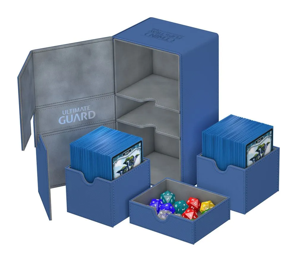 Ultimate Guard Twin Flip´n´Tray Deck Case 200  Standard Size XenoSkin Blue