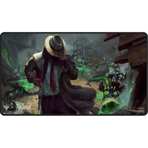 Ultra PRO MTG: Fallout® Black Stitched Playmat - Mysterious Stranger