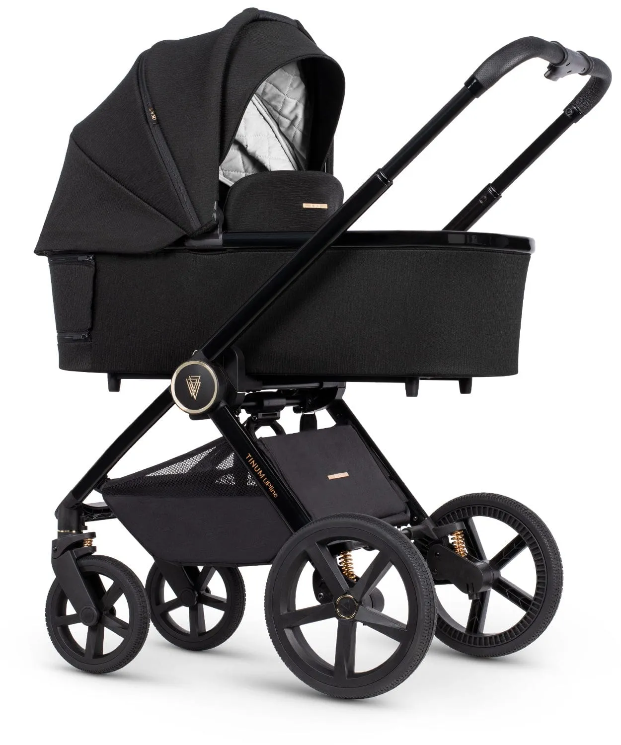 Venicci 2 in 1 Tinum UPLINE Pram - All Black