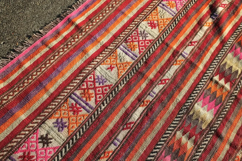Vintage Adana Cicim Kilim