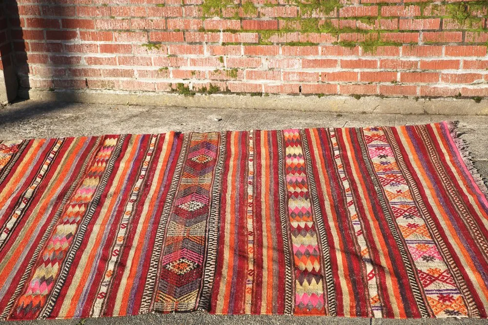 Vintage Adana Cicim Kilim