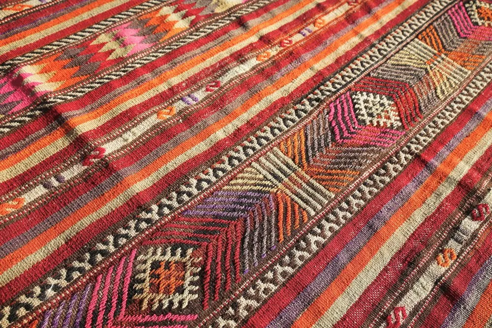 Vintage Adana Cicim Kilim