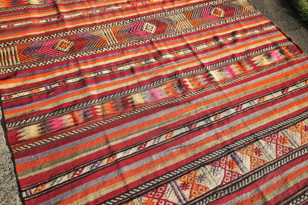 Vintage Adana Cicim Kilim