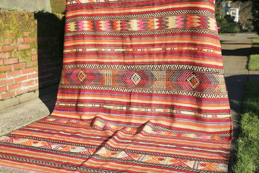 Vintage Adana Cicim Kilim