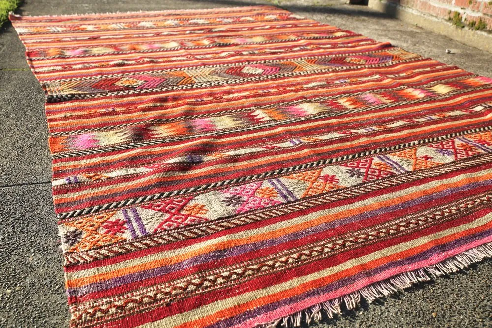 Vintage Adana Cicim Kilim