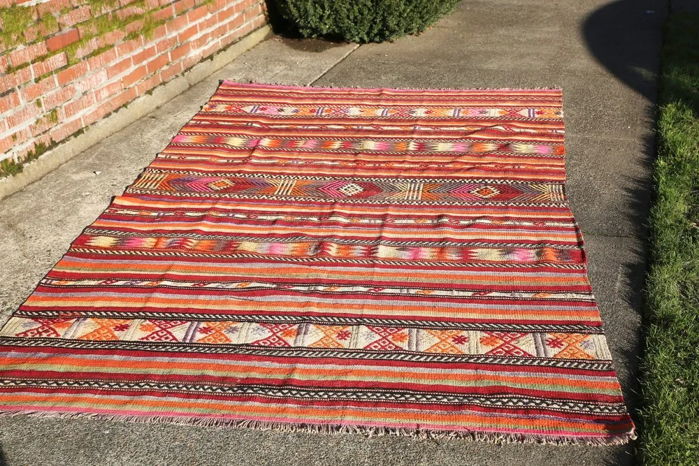Vintage Adana Cicim Kilim
